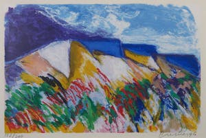 Jan Cremer - Zeefdruk, Landschap - Ingelijst kopen? Bied vanaf 200!