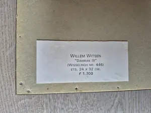 Willem Witsen - Ets - Damrak III - gesigneerd r.o. kopen? Bied vanaf 295!