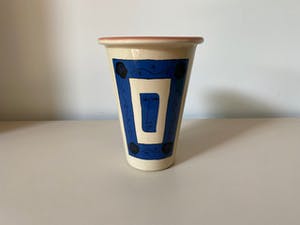 Niet of onleesbaar gesigneerd - Aardewerk vaas met decor design P.G. Olsson kopen? Bied vanaf 1!