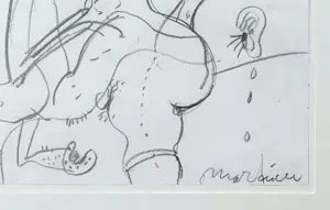 Anton Martineau - Unicum: 'Maak mijn nacht rood' (nieuw ingelijst!) kopen? Bied vanaf 170!