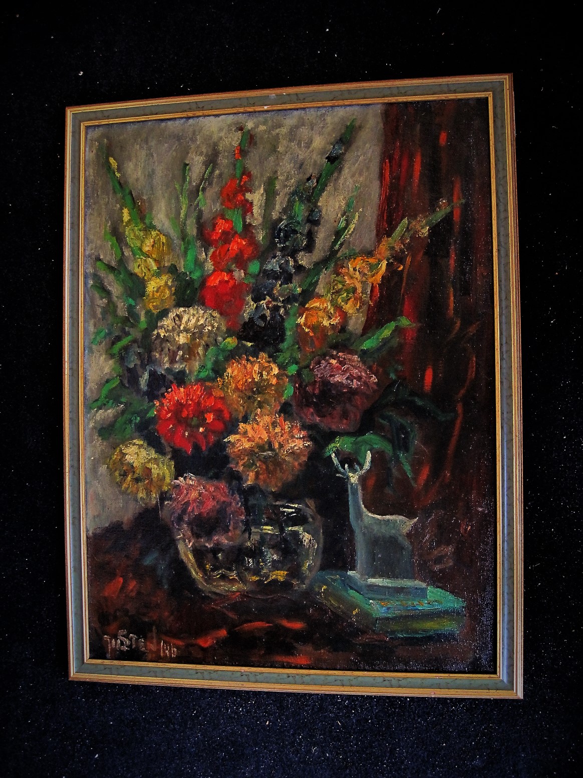 Joop Joosten - Indrukwekkend in 1946 geschilderd gevarieerd Bloemstilleven gesigneerd kopen? Bied vanaf 1!