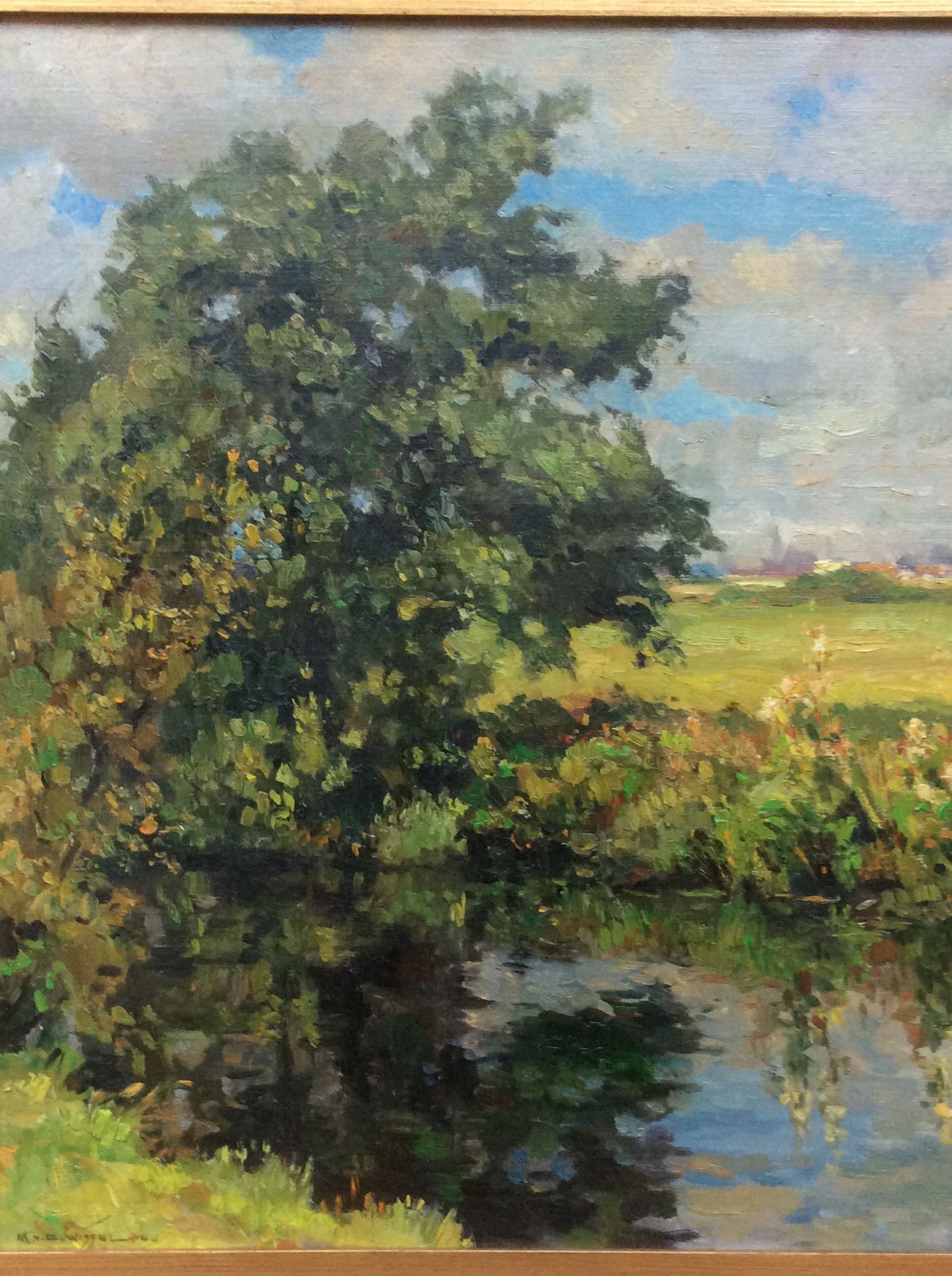 Max van der Wissel - Landschap met dorp Groninger ploeg 1944 kopen? Bied vanaf 345!