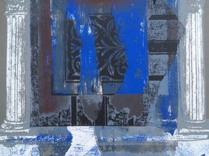 Jan Martens - Het Verleden - zeefdruk/flockdruk in lijst - INCLUSIEF boekwerk kopen? Bied vanaf 75!