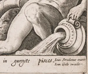 Jan Collaert (II) - Gravure, Visvangst kopen? Bied vanaf 60!