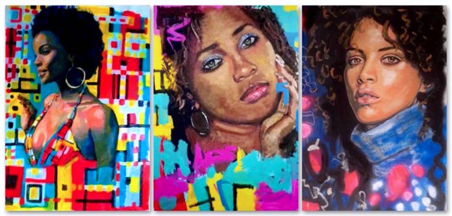 Peter Klashorst - Ebony Babes - Serie van 3 werken - Handgesigneerd! kopen? Bied vanaf 55!