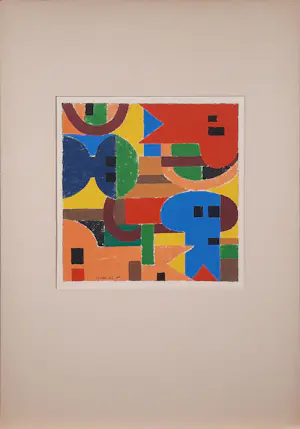Geni Peter - zeefdruk - Abstract 62 - 1965 - 25769 kopen? Bied vanaf 120!