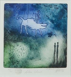 Ad Arma - Ets, Blue Cloud- Ingelijst kopen? Bied vanaf 30!