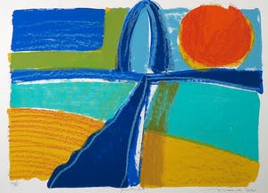 Willem Brauck - Zeefdruk, gestrikt - Ingelijst kopen? Bied vanaf 50!