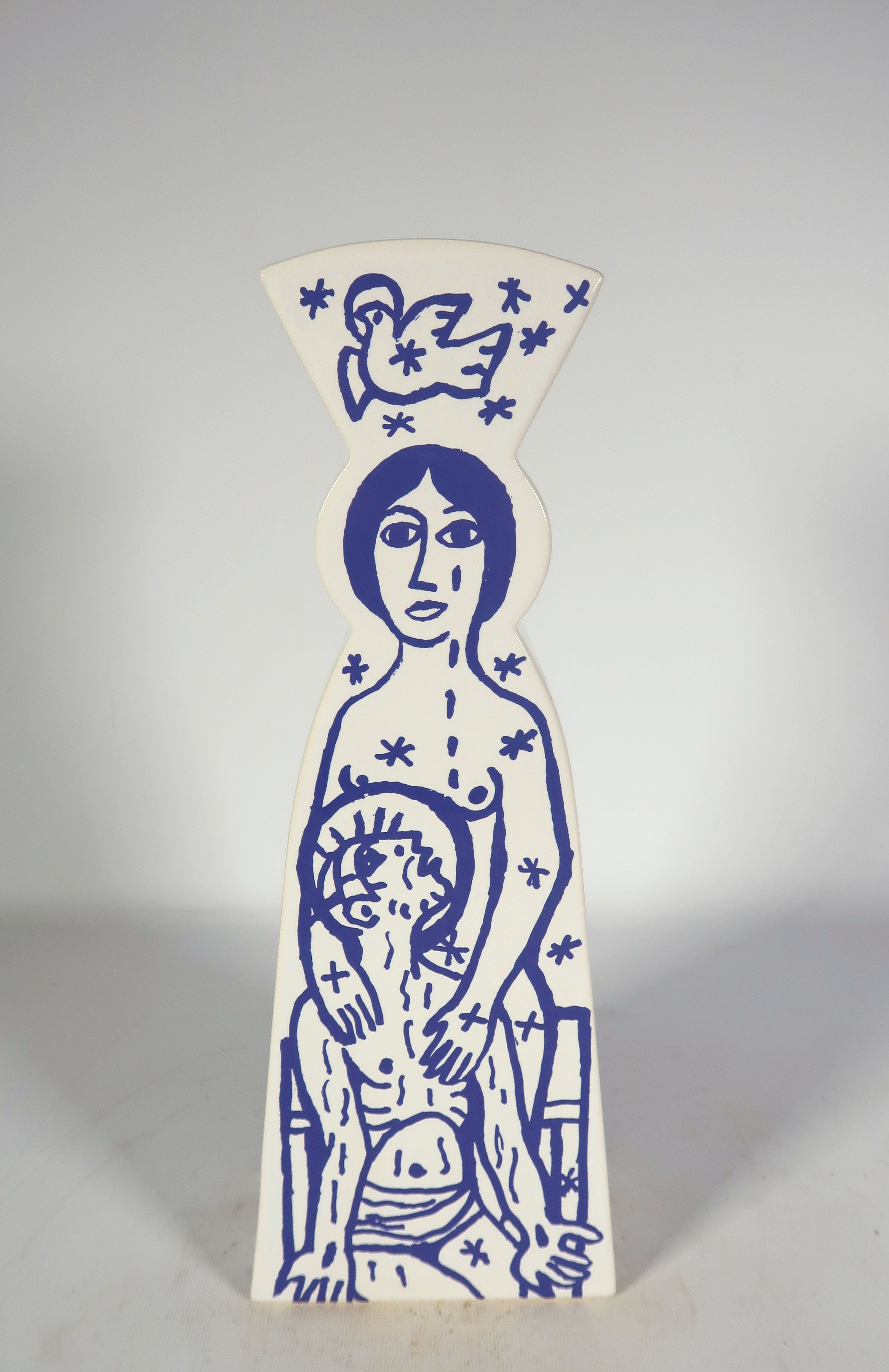 Hans Truijen - Porselein, Vaas Pietà Maestà verkocht voor € 100!