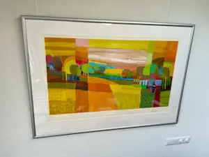 Ton Schulten - Twente in zonlicht - Nr. 121 - ingelijst kopen? Bied vanaf 600!