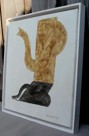 Klaas Gubbels - Ingelijste gemengde techniek op doek: "Shadow" - 2005 kopen? Bied vanaf 2399!