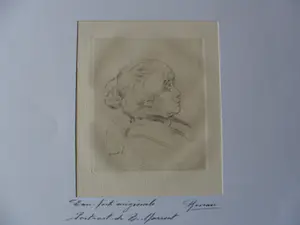 Pierre Auguste Renoir - Ets van een vrouw bekend als Berte Morisot uit circa 1892 kopen? Bied vanaf 120!