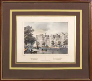 Theodore Fourmois - Kleurenlitho, Heerengracht (naar Cornelis Springer) kaufen? Bieten Sie von 1!