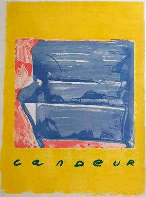 Buy Cees Dolk - ingelijste zeefdruk: Candeur - 1990? Bid from 55!