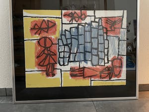 Corneille - Zeefdruk, Blauwe Stenen (onbekend), Ingelijst kopen? Bied vanaf 250!