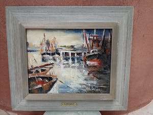 Henri Rowet - Schilderij: 'Le Port' kopen? Bied vanaf 50!