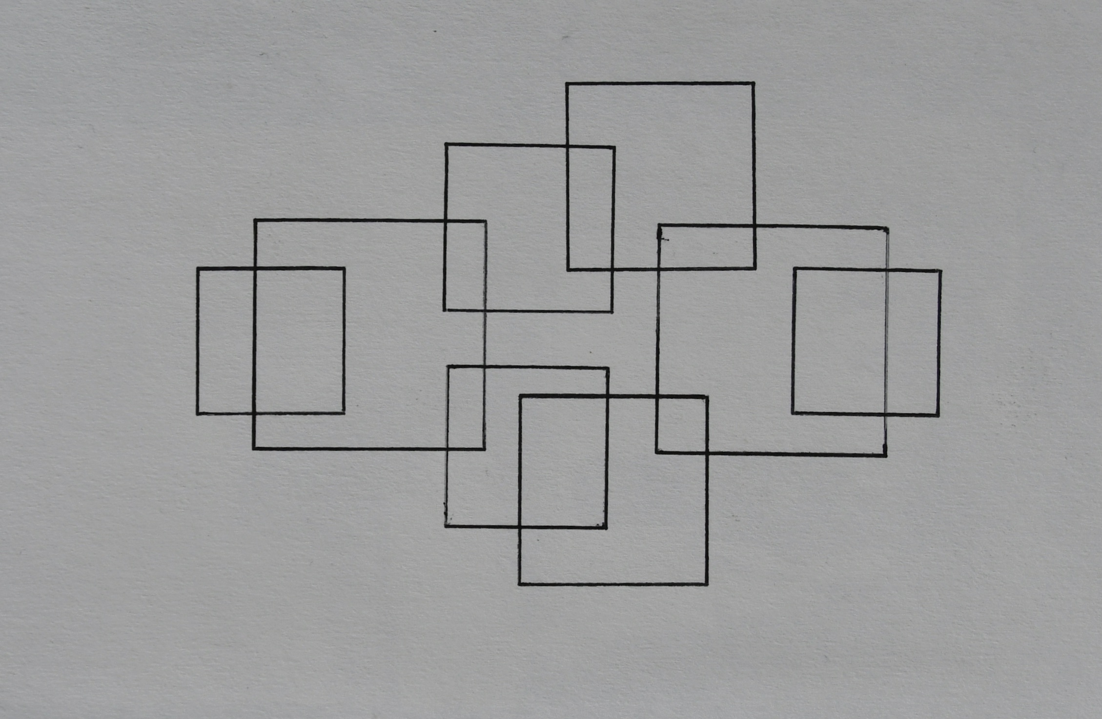 Siep van den Berg - # CONSTRUCTIVISTISCHE COMPOSITIE in pen # 1990, mint-/nm+++++ verkocht voor € 35!