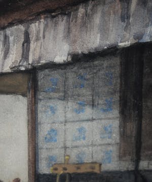 Theodora Elisabeth Wolterbeek Muller - vrouw in boerenkeuken - aquarel kopen? Bied vanaf 65!