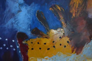 Alexander Vogels - Bacon's room - olieverf - GROOT kopen? Bied vanaf 675!