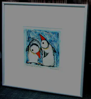 Hans Innemee - Ingelijste zeefdruk: ''left and right and up and down" - 2001 (nette lijst) kopen? Bied vanaf 49!