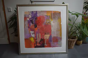 Bram Reijnders - Gemengde techniek - Abstract - Ingelijst (Zeer groot) kopen? Bied vanaf 160!