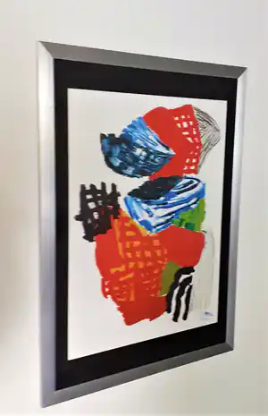 Karel Appel - Thought's Boomerang (mooi gelijst) verkocht voor € 165!