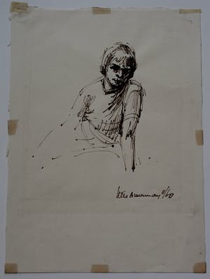 Kees Buurman - Pentekening kopen? Bied vanaf 35!