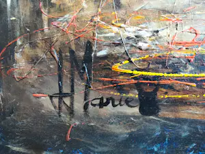Jean-Jacques Marie - Jean-Jacques Marie – Face à la foule, scène expressionniste contemporaine kopen? Bied vanaf 5200!