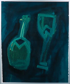 Andre Martens - Gouache, Symbolen III - Ingelijst kopen? Bied vanaf 1!