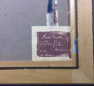 Ad Arma - Handbewerkte zeefdruk op board, Uit de serie 'India' kopen? Bied vanaf 70!