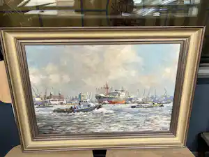 Anton van Unen - Havengezicht Rotterdam (1) verkauft für € 220!