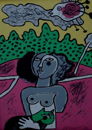 Corneille - Ingelijste zeefdruk - 1991 kopen? Bied vanaf 125!