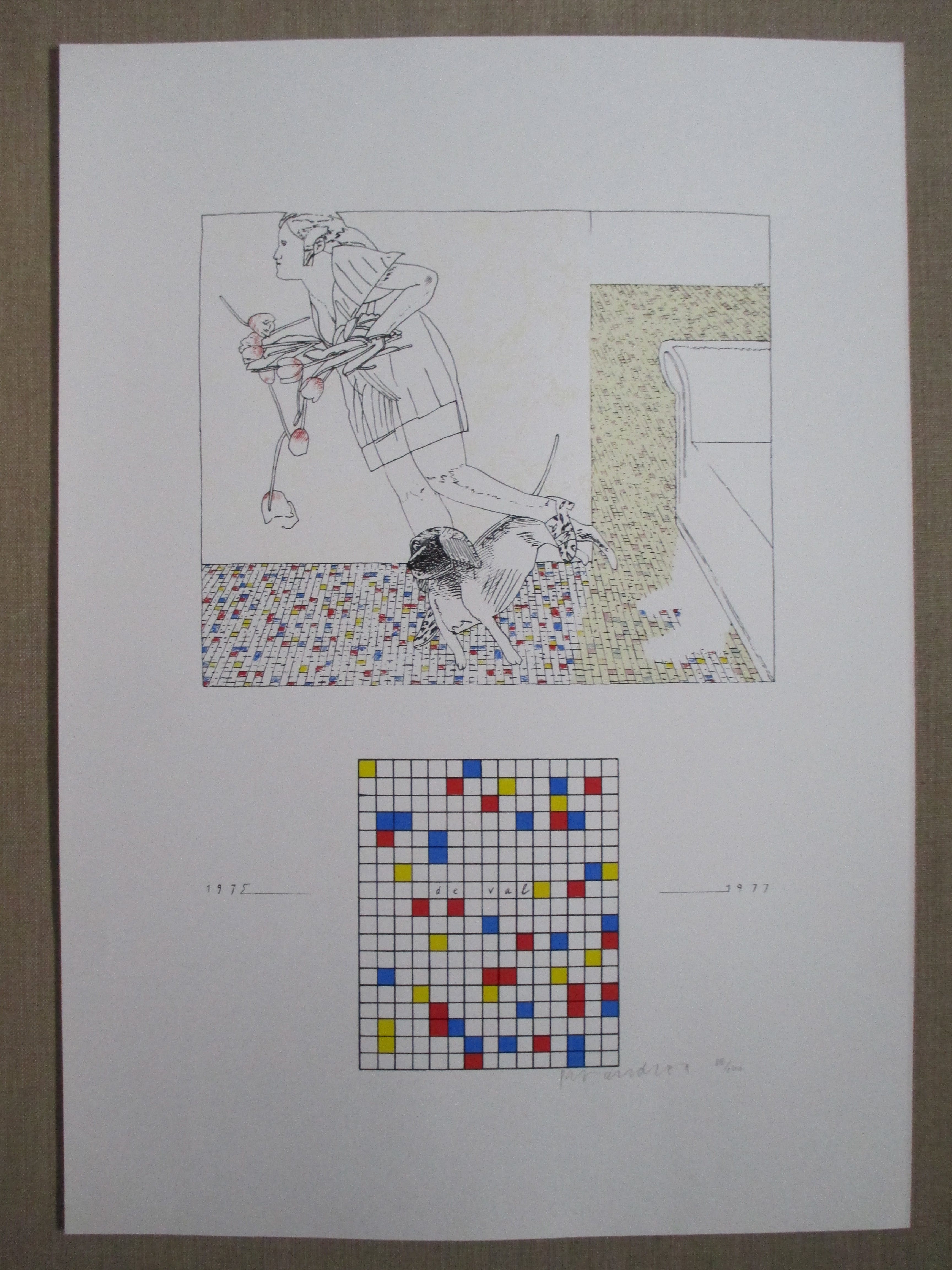Pat Andrea - Litho "De Val" 1977 kopen? Bied vanaf 70!