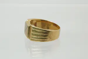3- Vintage jaren 60/70 18 Krt bi-color gouden ring - zegel model kopen? Bied vanaf 350!