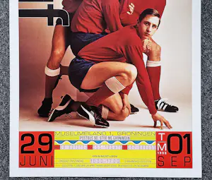 Swip Stolk - grote "AJAX" affiche voor 1996 paul HUF tentoonstelling Groninger Museum kopen? Bied vanaf 48!