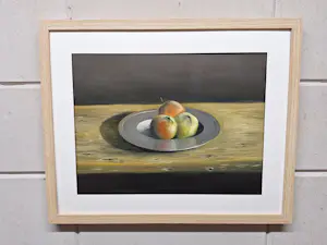 Henk Poeder - Stilleven met Appels op een Fruit Schaal kopen? Bied vanaf 145!