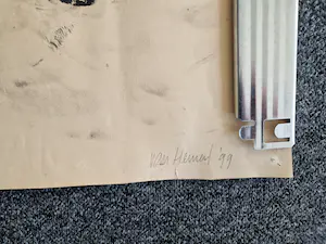 Frank van Hemert - Uitzonderlijk grote Houtskool op papier voorstelling - potloodgesigneerd 1999 kopen? Bied vanaf 35!