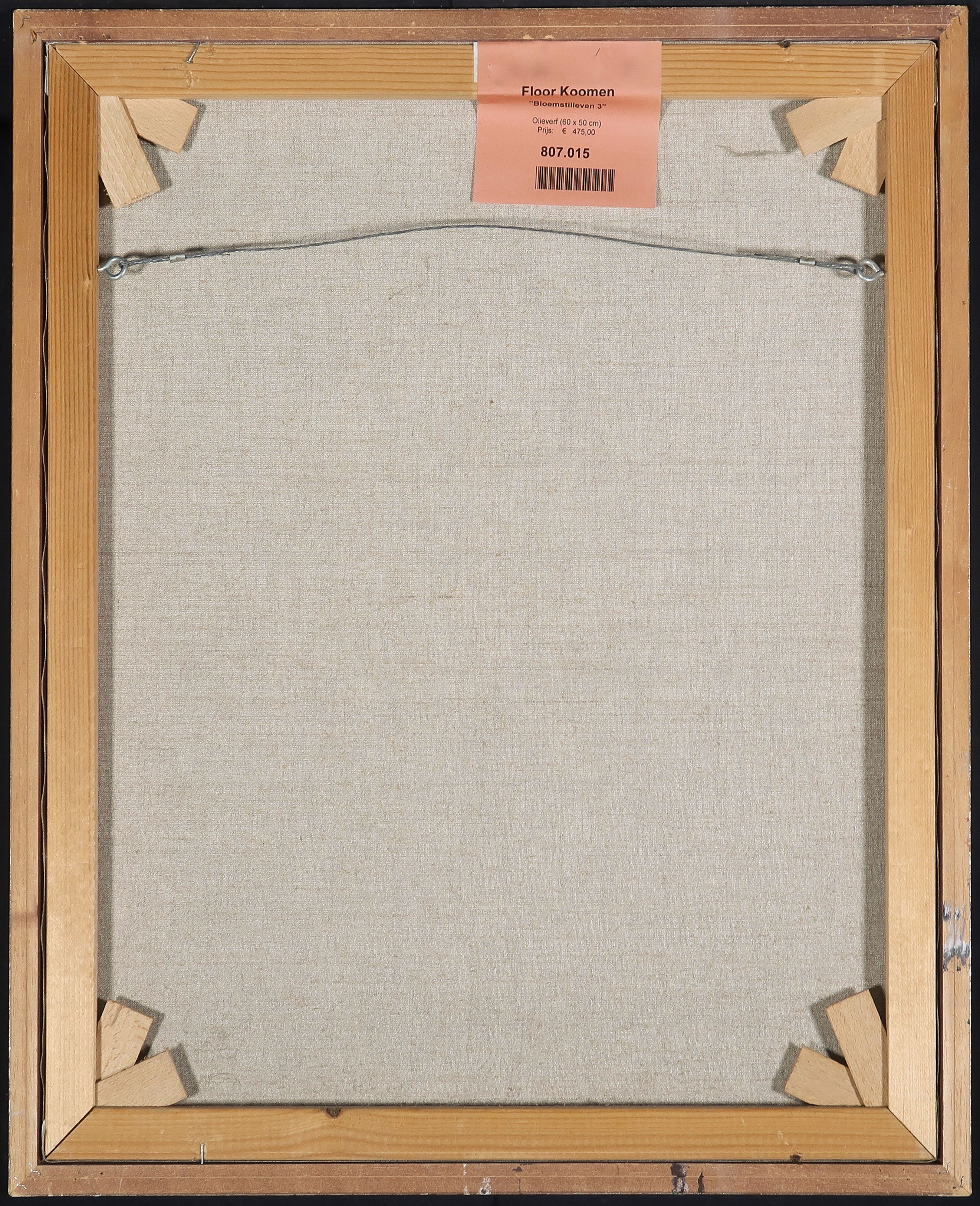 Floor Koomen - Olieverf op doek, Bloemstilleven III - Ingelijst kopen? Bied vanaf 70!