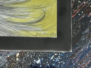 Dirk Visser - Groot, ingelijst, Gemengde techniek , ‘Gesnoerd geweten’ – 1987 kopen? Bied vanaf 50!