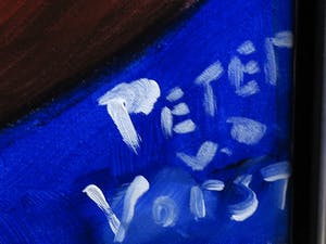 Peter van der Vorst - Acryl op doek, Kroon - Ingelijst (Groot) kopen? Bied vanaf 1!