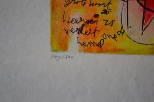 Mohamed Quraish - Zon van Babylon - Zeefdruk - Gesigneerd kopen? Bied vanaf 10!