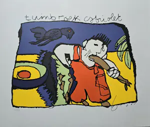 Herman Brood - Tuinbroek Cabriolet - handgesigneerd - 250 ex kopen? Bied vanaf 1!