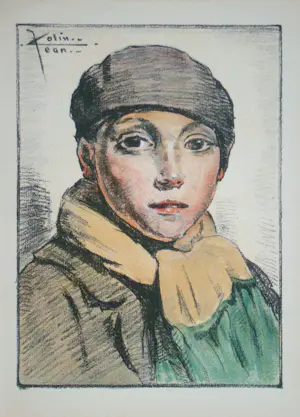 Jean Colin - L'Ecolier - 1931 - Originele lithografie - Gesigneerd kopen? Bied vanaf 100!