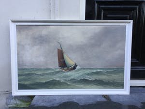 Haaike Abraham Jaarsma - C2674 - Botter HD 120 op open water kopen? Bied vanaf 150!