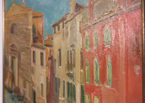 Dirk Filarski - Olieverf op doek, Venetië - Ingelijst kopen? Bied vanaf 1500!