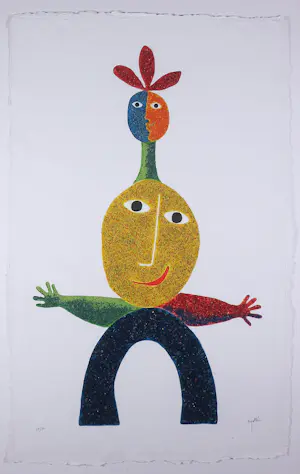 Juan Garcia Ripolles - Carborundum met steentjes, Etruria Cristal - Ingelijst (Groot) kopen? Bied vanaf 350!