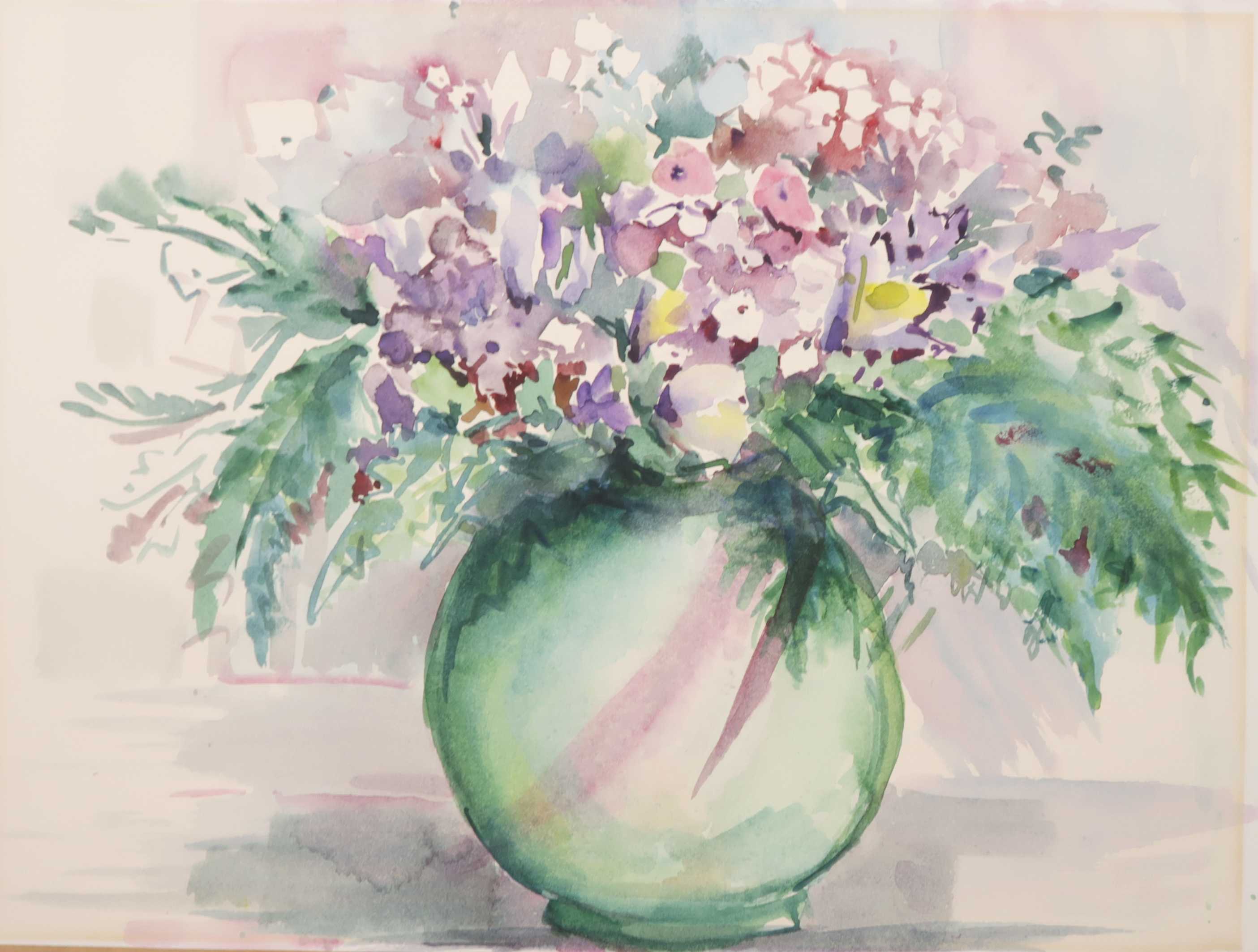 Niet of onleesbaar gesigneerd - Aquarel, Bloemen kopen? Bied vanaf 1!