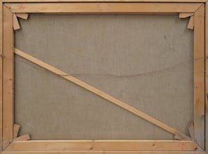 Jan Dekker - Olieverf op doek, Sloot in polder - Ingelijst kopen? Bied vanaf 1!