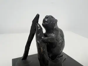 Brons (Onbekend) - bronzen sculptuur | 'Bever' kopen? Bied vanaf 1!