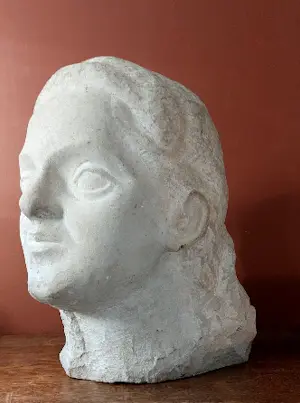 Joop Hekman - portret in hardsteen kopen? Bied vanaf 850!